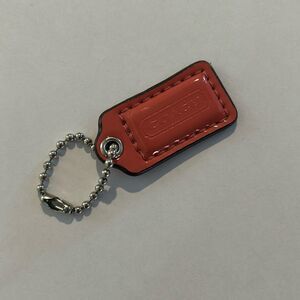 COACH Pink Patent Leather Keychain